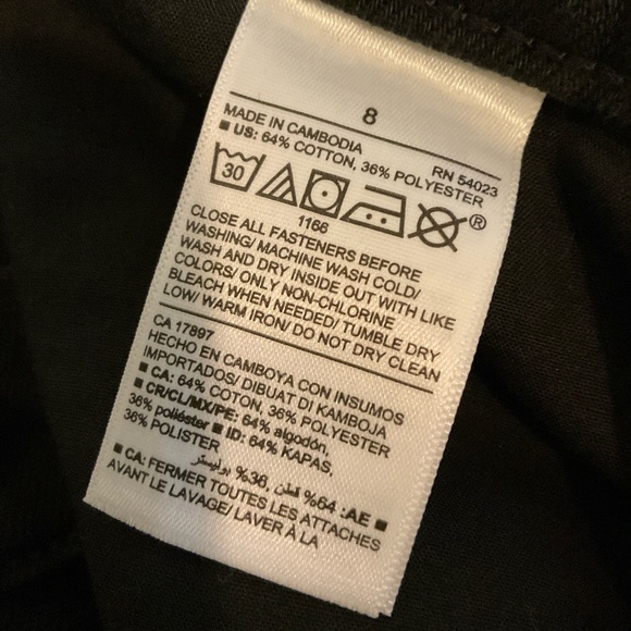 Old Navy Black Jeans, Never Worn - Size 8 - Picture 3 of 3